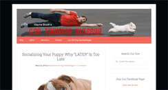 Desktop Screenshot of dogtrainingblogger.com
