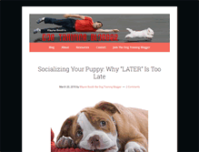 Tablet Screenshot of dogtrainingblogger.com